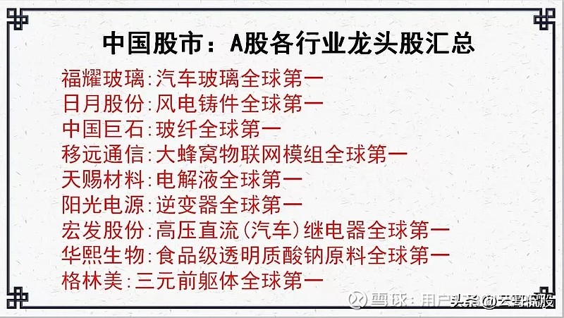 8大-龙头-中国股市-极具野心的顶尖企业！-名单-计算机应用 (8大龙头股有望上涨)