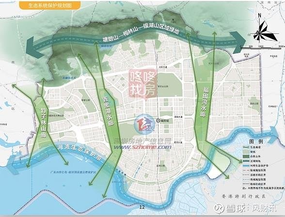 河套深港香蜜湖福田2035升级打造八大片区国土规划公示
