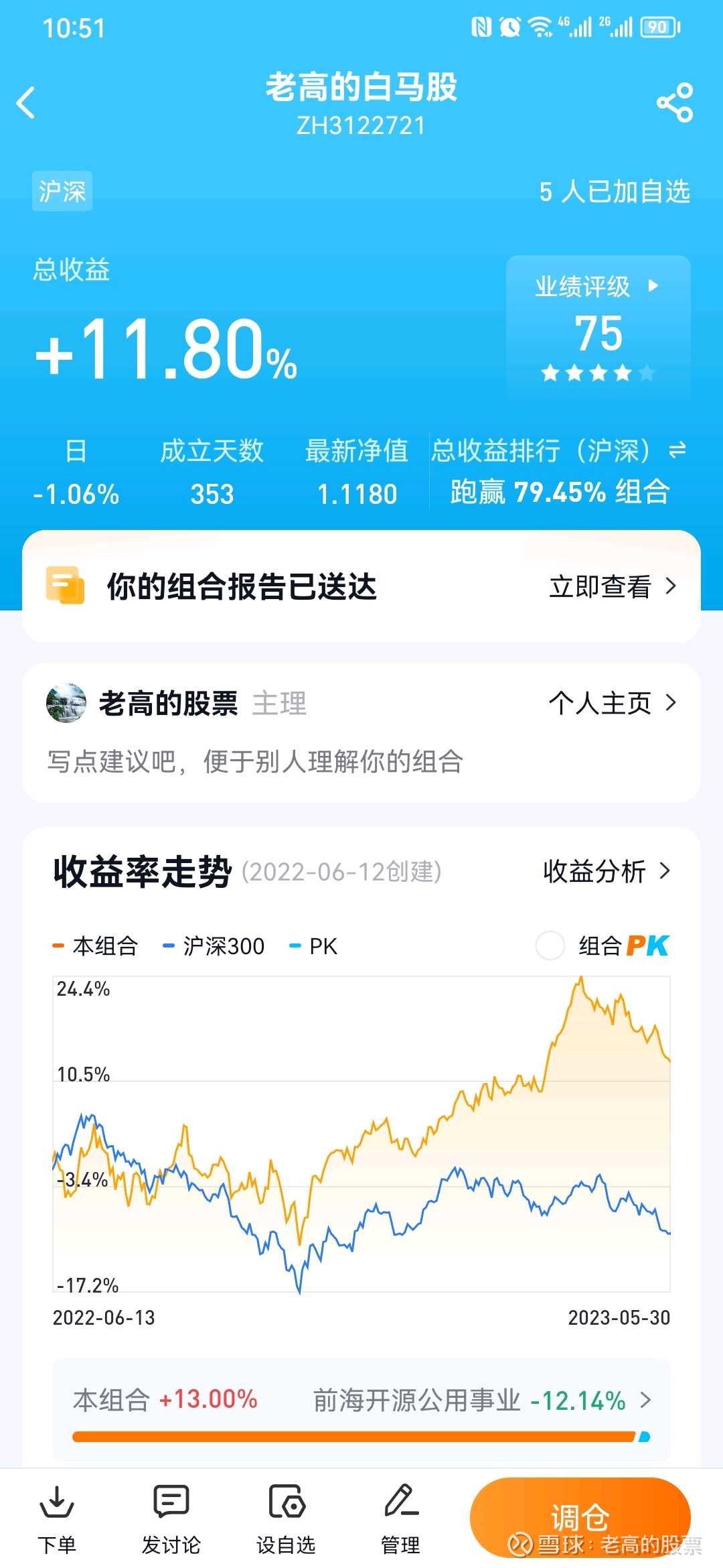 多品种，多种类股票组合现在股票种类太多了，还得程序选各种形式的股票做组合，虽然赚不了大钱，起码不累，也没有爆仓大亏的风险。 大家有兴趣的话可以...