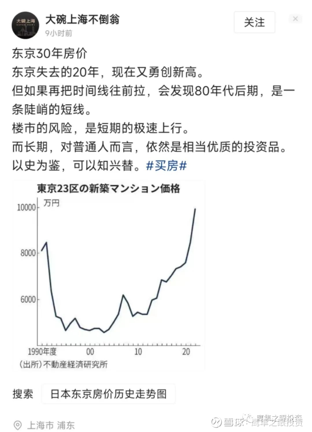 对日本80-90年代房价大幅下跌言论的拨乱反正网上大量图片，说中国房价过高，要像日本一样崩盘。其中最出名的就是这张图。对于以上断章取义的图，完全忽略了日本在80年代的...