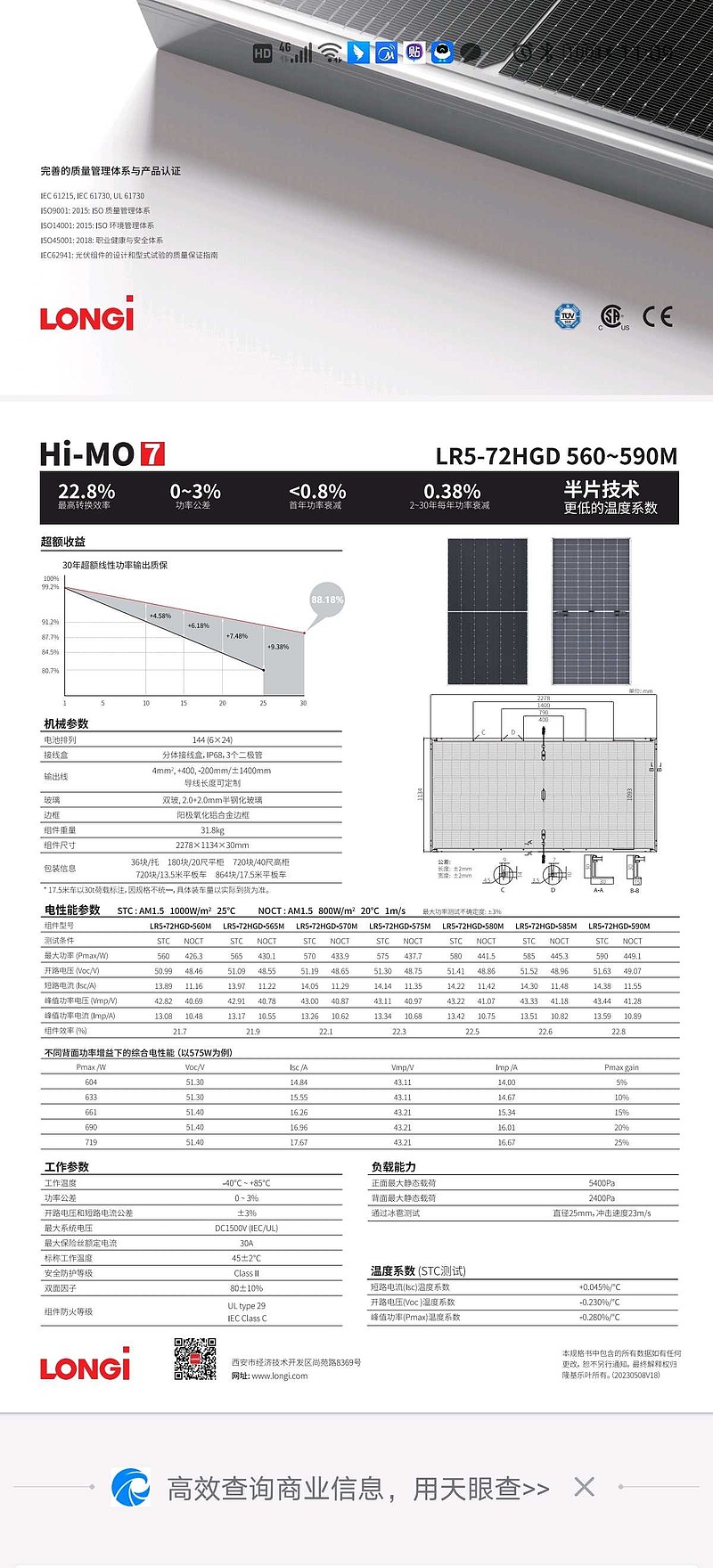 隆基绿能(SH601012)$ N TOPCON产品到底谁强？把隆基、晶科、晶澳标准