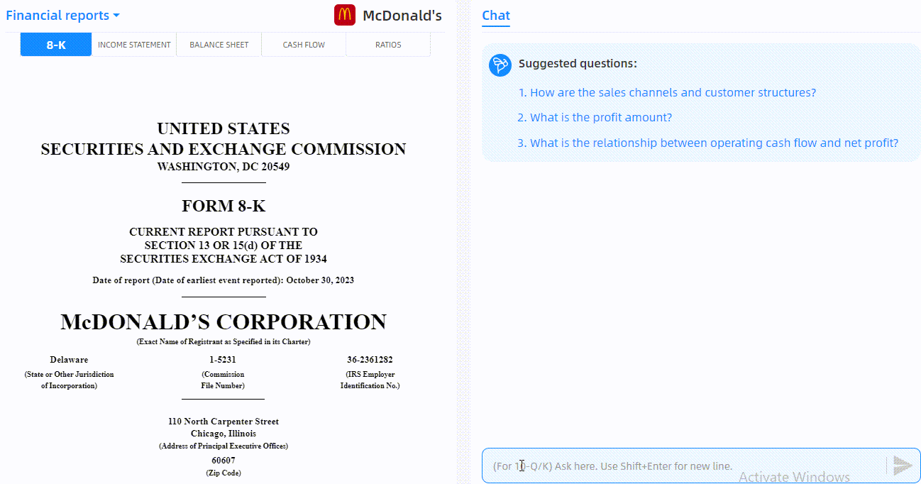 重磅：麦当劳财务亮点$麦当劳(MCD)$ (by AI)📈 2023年第三季度净收入：23.2亿美元，同比增长17%💵 2023年第三季...