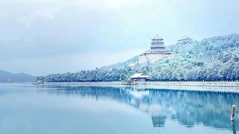 我看了一些网上的北京下雪的照片