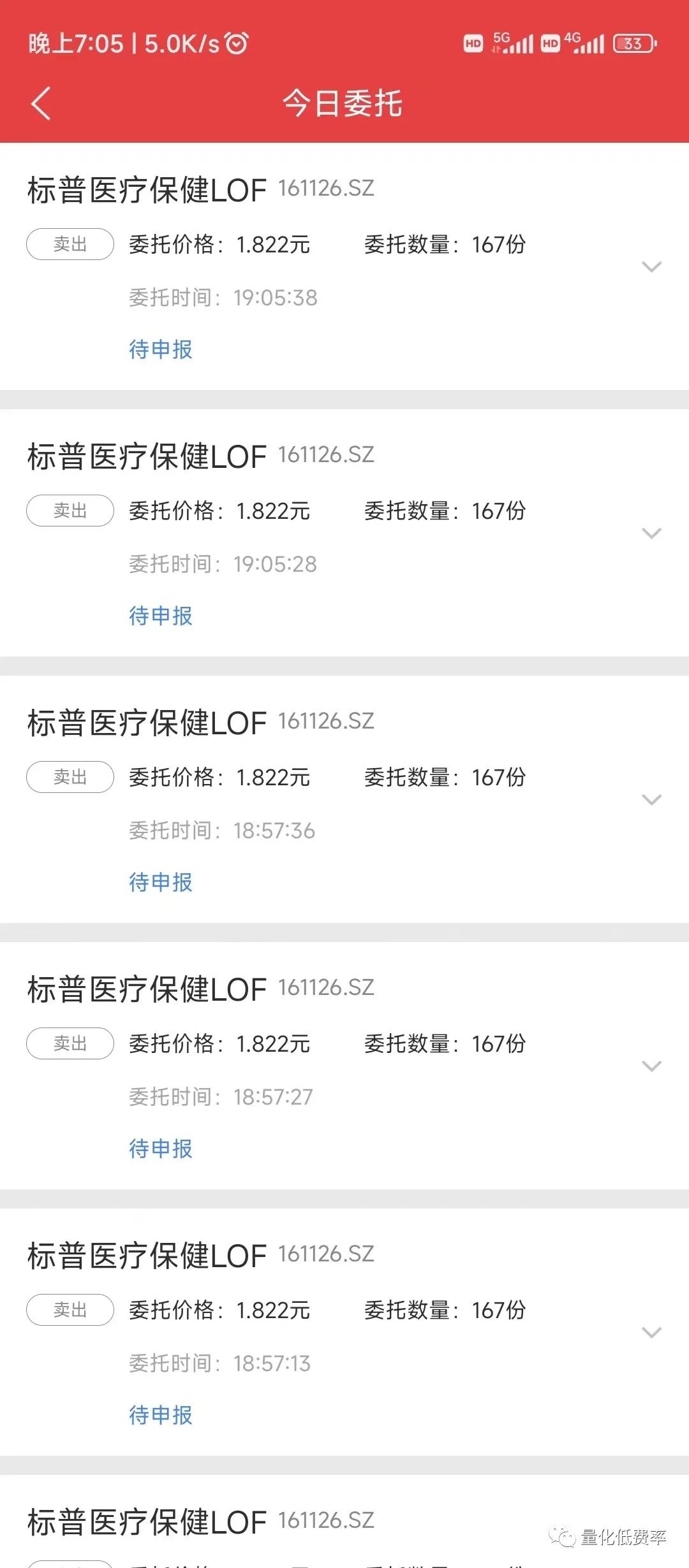 申购的161126 易方达标普医疗到账，已挂隔夜单周一申购的161126 易方达标普医疗保健到账了。火速挂单，明天开始大逃亡。银河证券的挂 隔夜单时间在16:00就可以了...