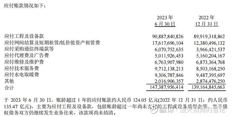 (11)合同负债:主要是预收用户服务费。(12)其他流动负债:主要是应付
