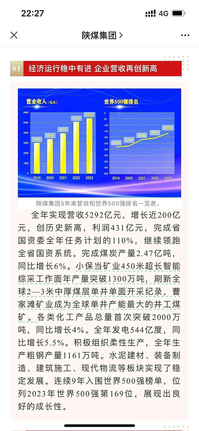 去年集团利润603亿，陕煤贡献