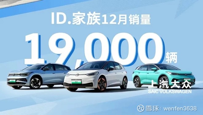 上海大众ID系列12月销量不错