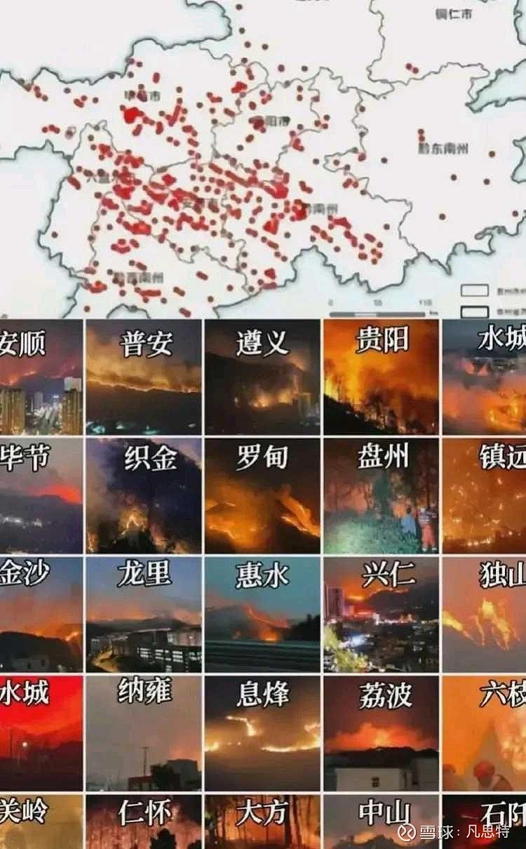 贵州连发221起山火，到目前为