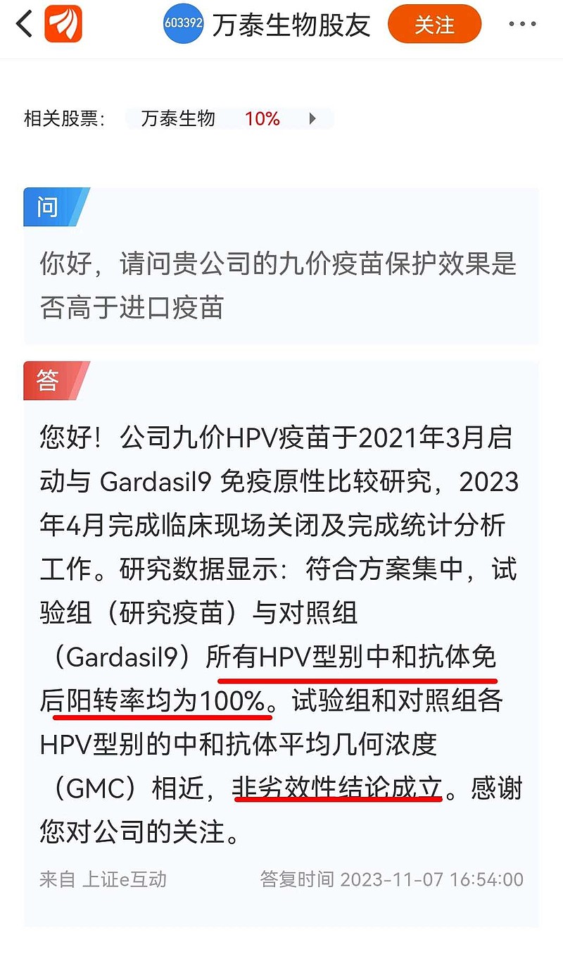 万泰生物王者归来,九价hpv疫苗,能否上市即将揭晓 $万泰生物(sh603392