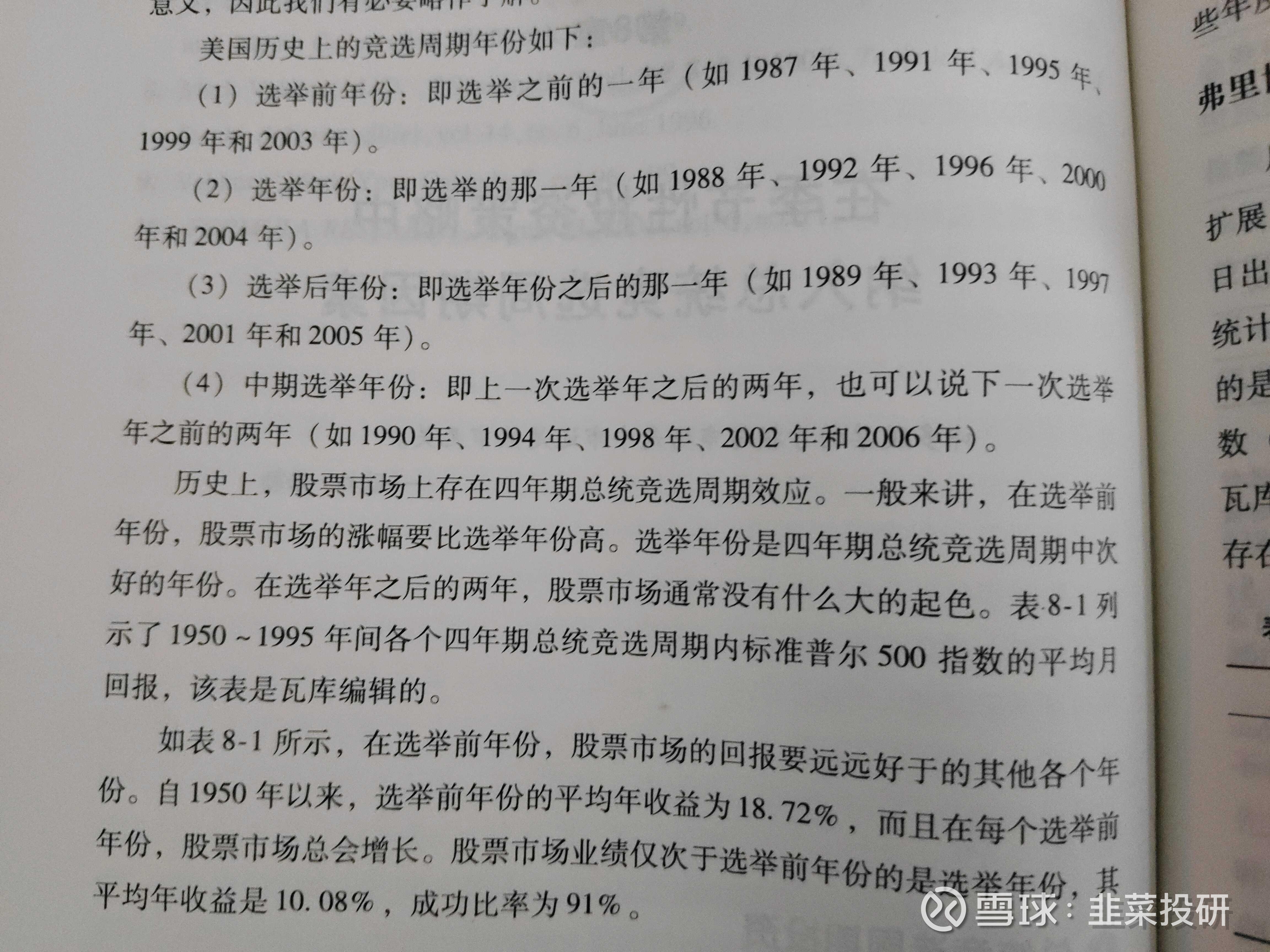 美股投资也需要择时美股择时之美国总统竞选周期最近几天在看之前几年买的投资书籍，因为都是关于美股的，所以买回来后没怎么看。如今开始了美股之旅...
