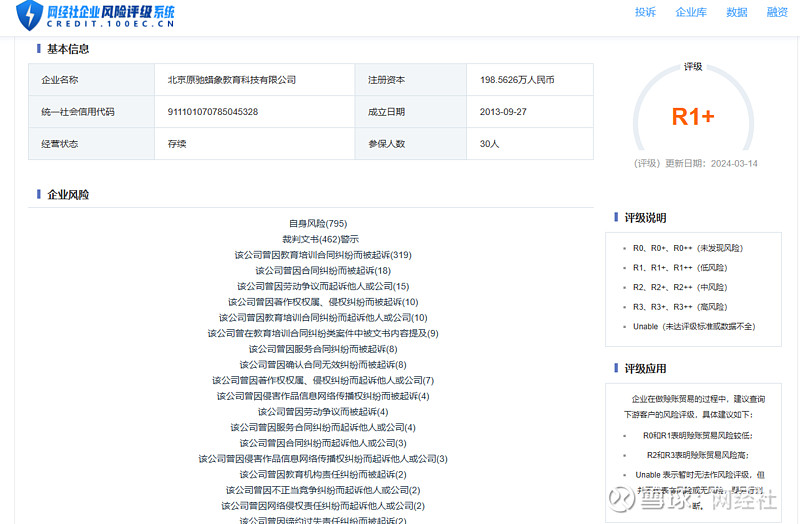 显示,尚德机构隶属于北京原驰蜡象教育科技有限公司,法定代表人刘通博