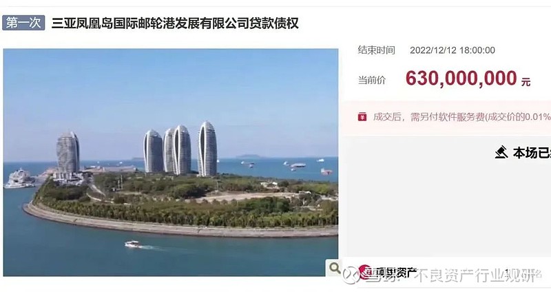 三亚农村商业银行股份有限公司等12家地方性金融机构与三亚凤凰岛邮轮