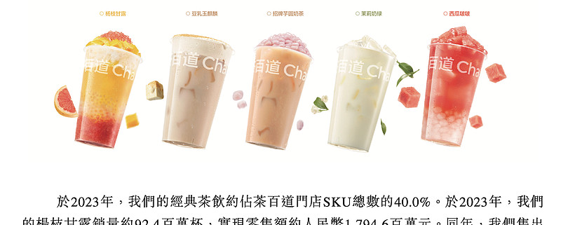 一年卖出10亿杯的茶百道要上市了