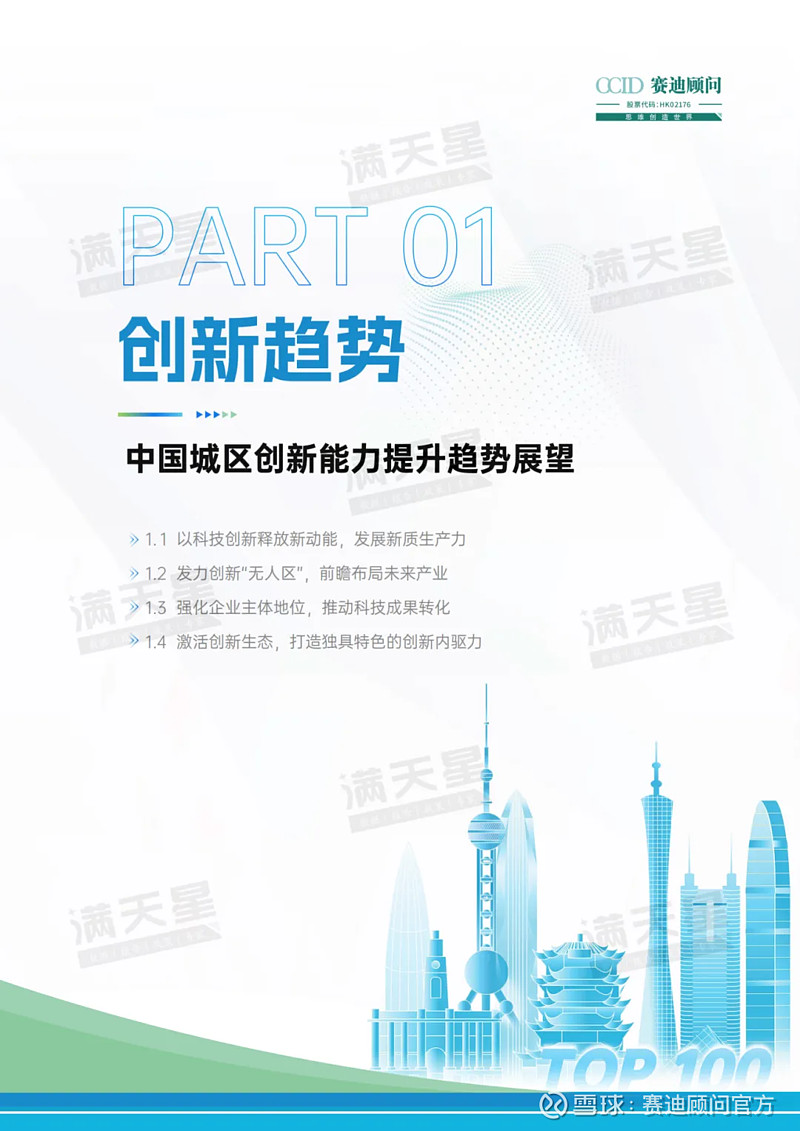 赛迪创新百强区2024重点内容一览