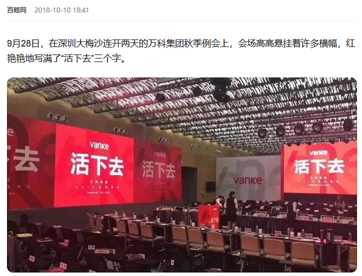 万科若活不下去主要是战略执行的问题