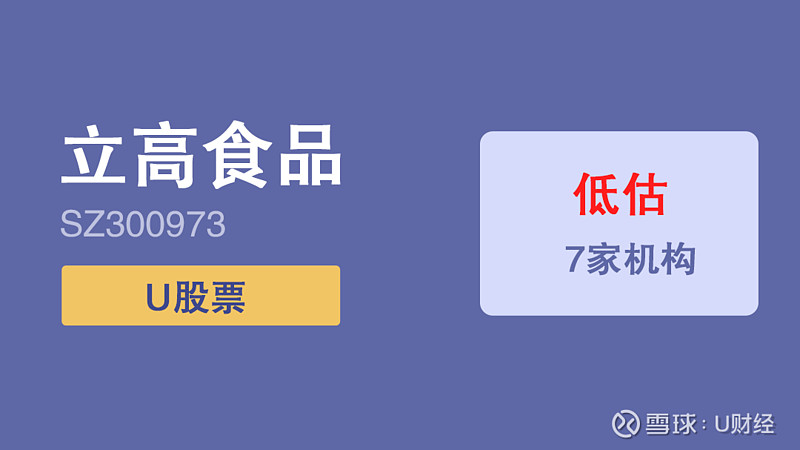 立高食品300973估值分析7家机构认为低估