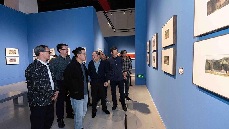 天地人和61大道不孤卢禹舜中国画作品展在重庆美术馆隆重开幕