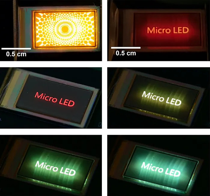 6800ppi全球最高像素密度am彩色microled显示器成功开发