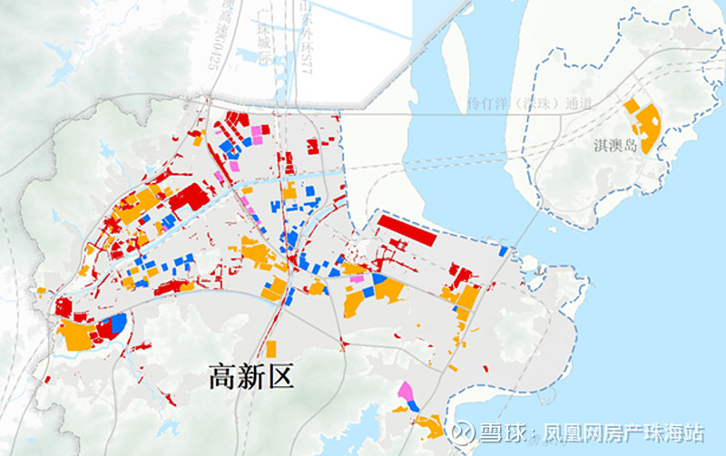 老香洲旧住区,吉大工业区及周边旧住区,九洲港地区,拱北口岸地区,凤凰