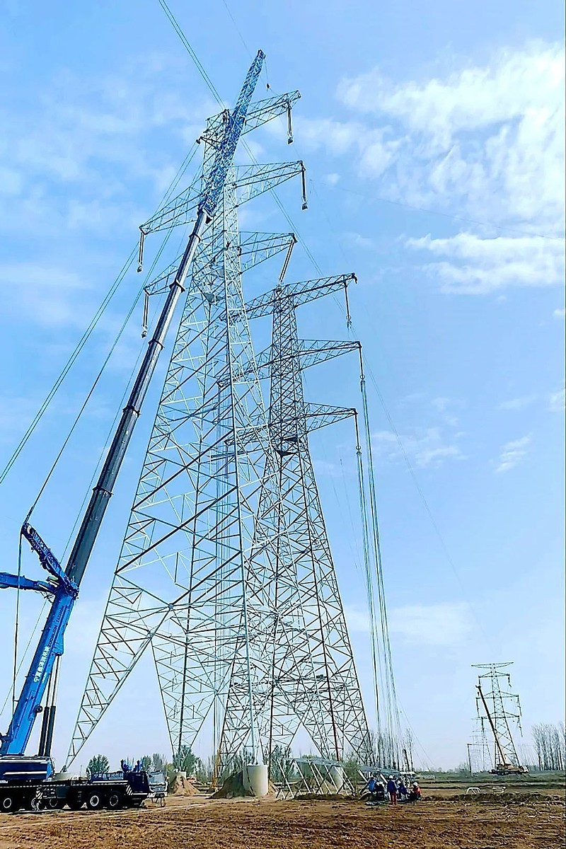 银巴高铁宁夏段超高压电力线路迁改完成