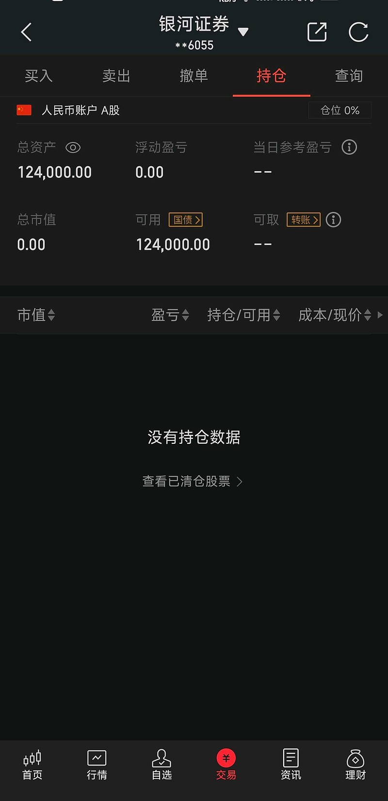 补周五的单,空仓了.