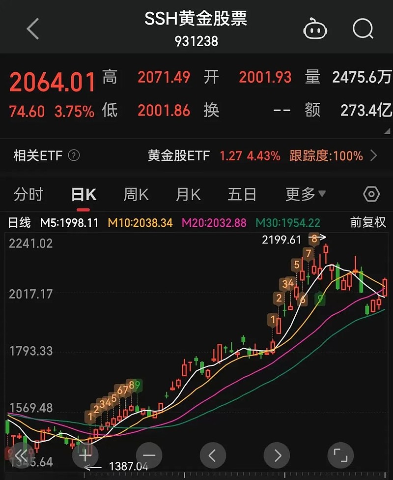 黄金股图片