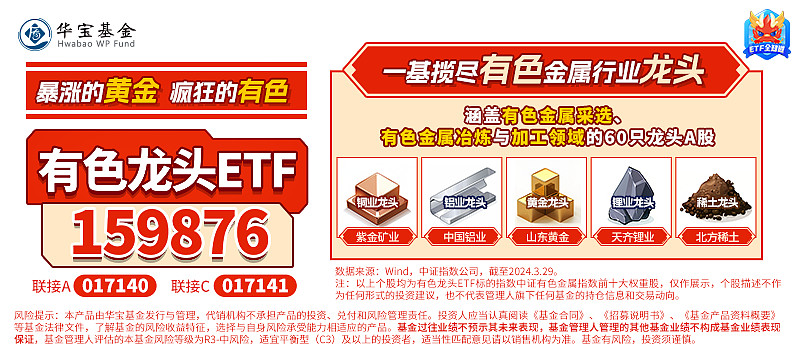 有色金属板块"招人稀罕"!有色龙头etf(159876)盘中上探1.