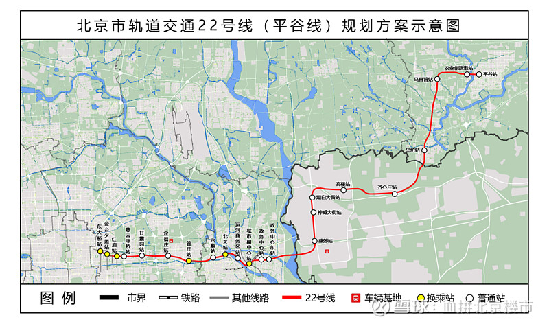 相比于北京地铁第三期建设规划环评方案,目前规划方案顺义向北延伸一