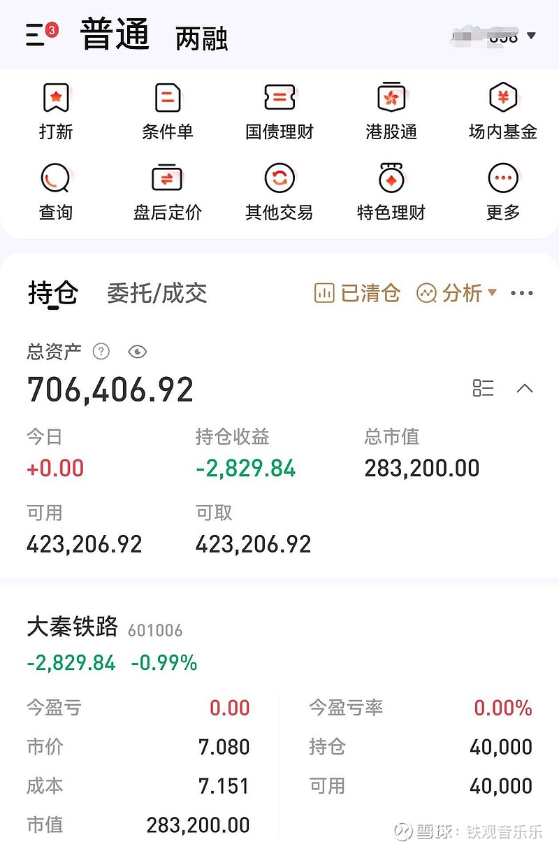 大秦铁路股票分析