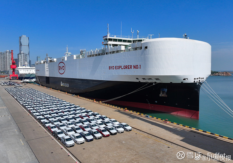 开拓者1号汽车滚装运输船抵达巴西suape港5500辆比亚迪
