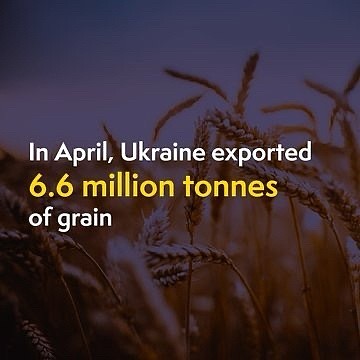 4月，乌克兰出口了660万吨粮