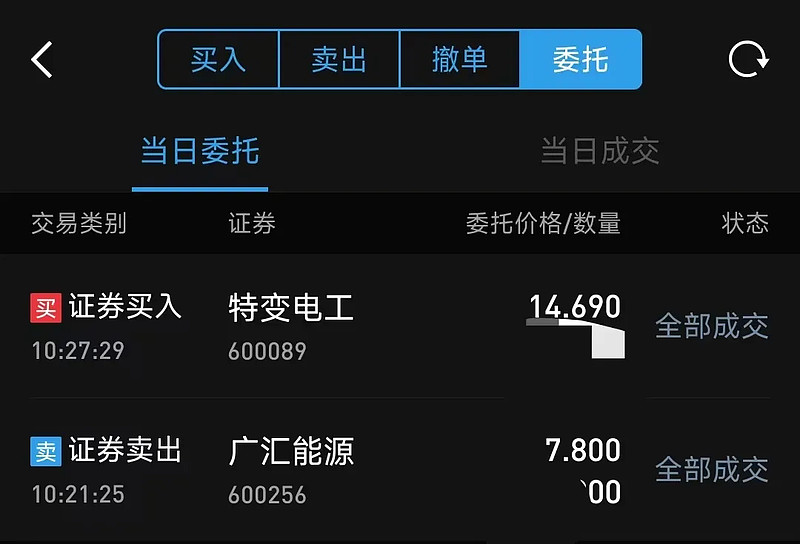调仓:蚂蚁搬家 按照计划,昨天将占总仓1%的 广汇能源 (7.