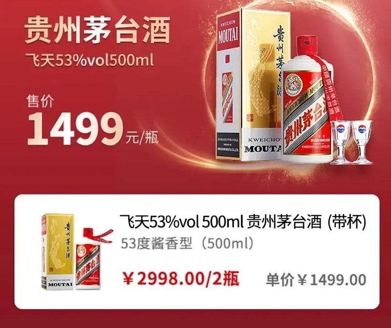2024年6月8日茅台行情!飞天茅台下跌