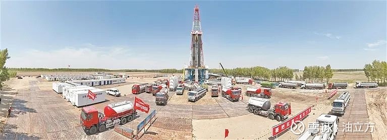 6月8日大庆油田古龙页岩油钻井现场 29支来自天南海北的钻井队同台