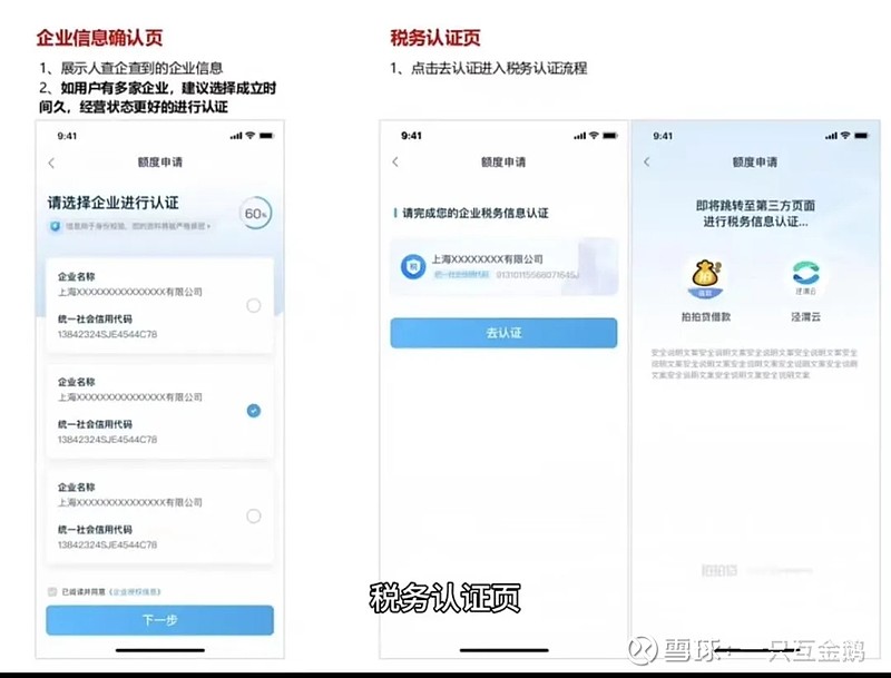 ，也不便于直连税局，所以在税票数据采集这个环节拍拍贷合作的是金蝶。以及，目前这款小微企业贷款产品的授