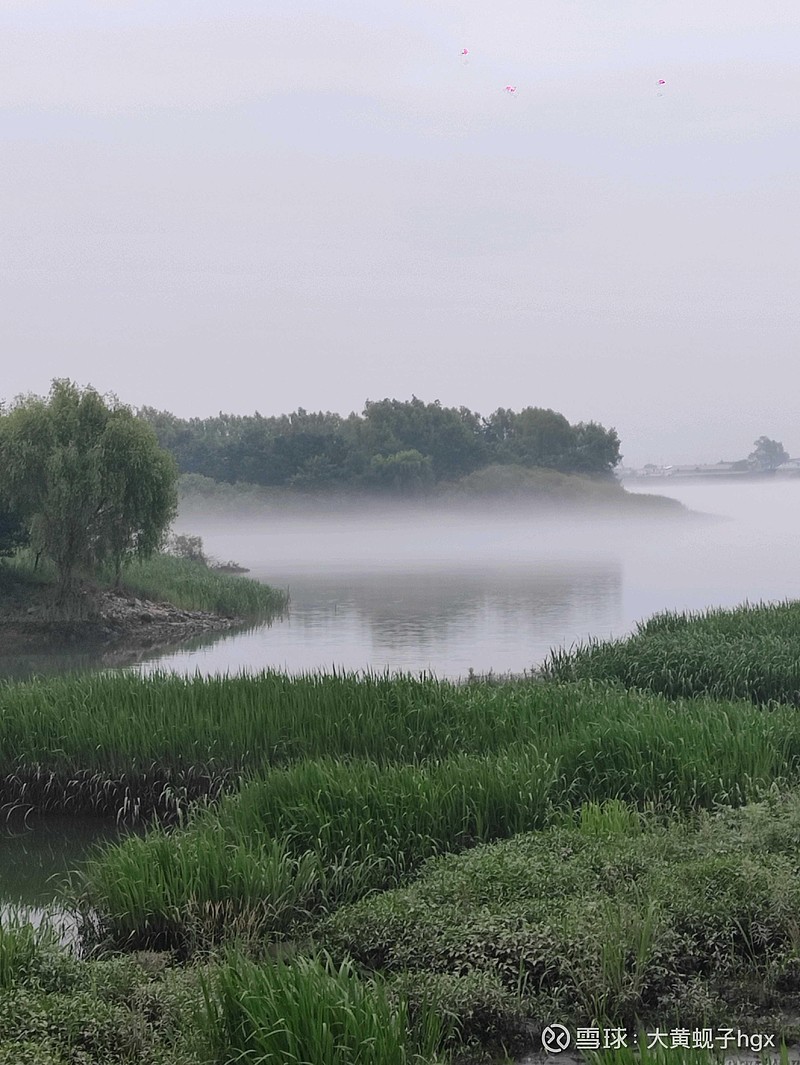 鸭绿江边，晨雾，宛若仙境<br