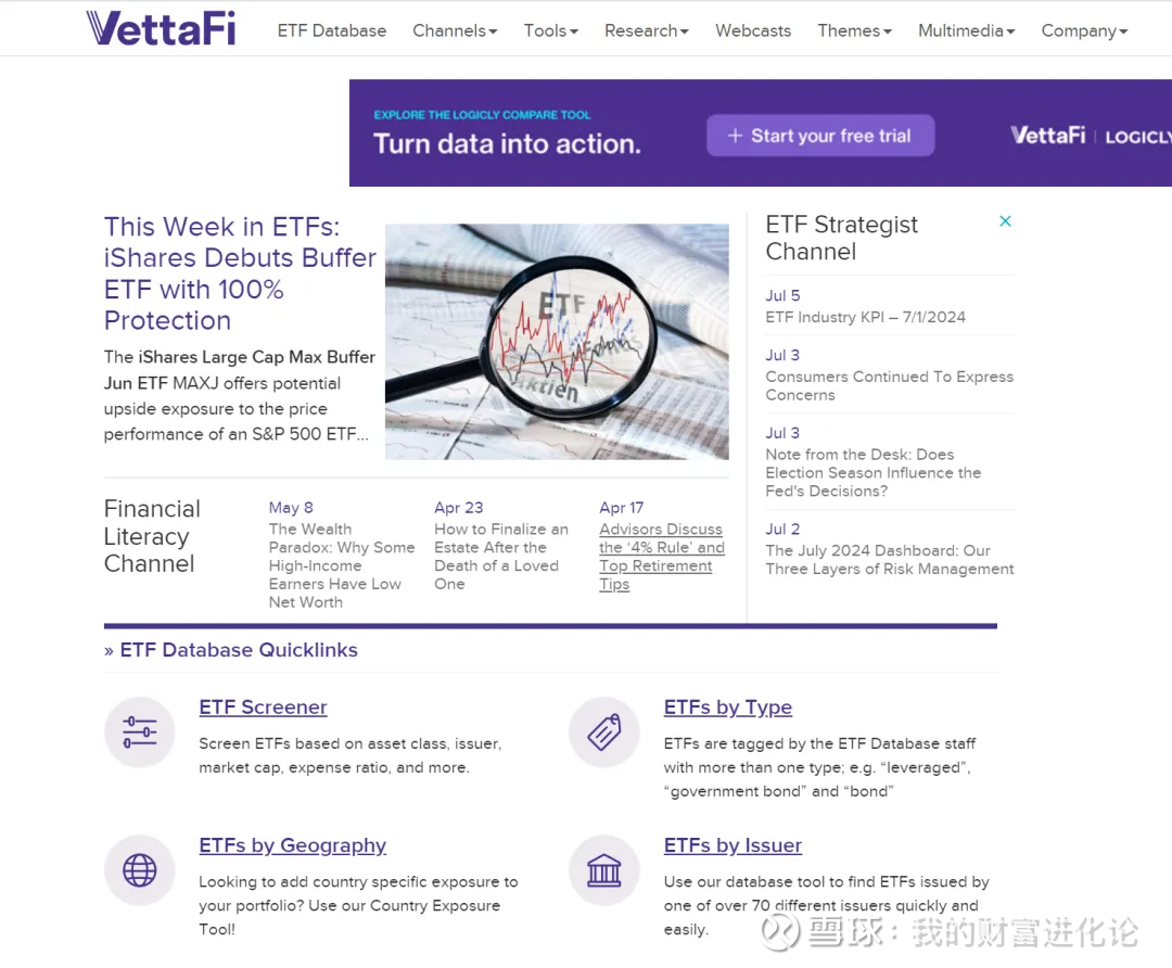 投资美股ETF的必备工具投资美股时，通过ETF进行投资是一个非常好的方式。但是面对市场上众多的ETF，我们应该如何挑选和分析呢？今天给大家介绍一...