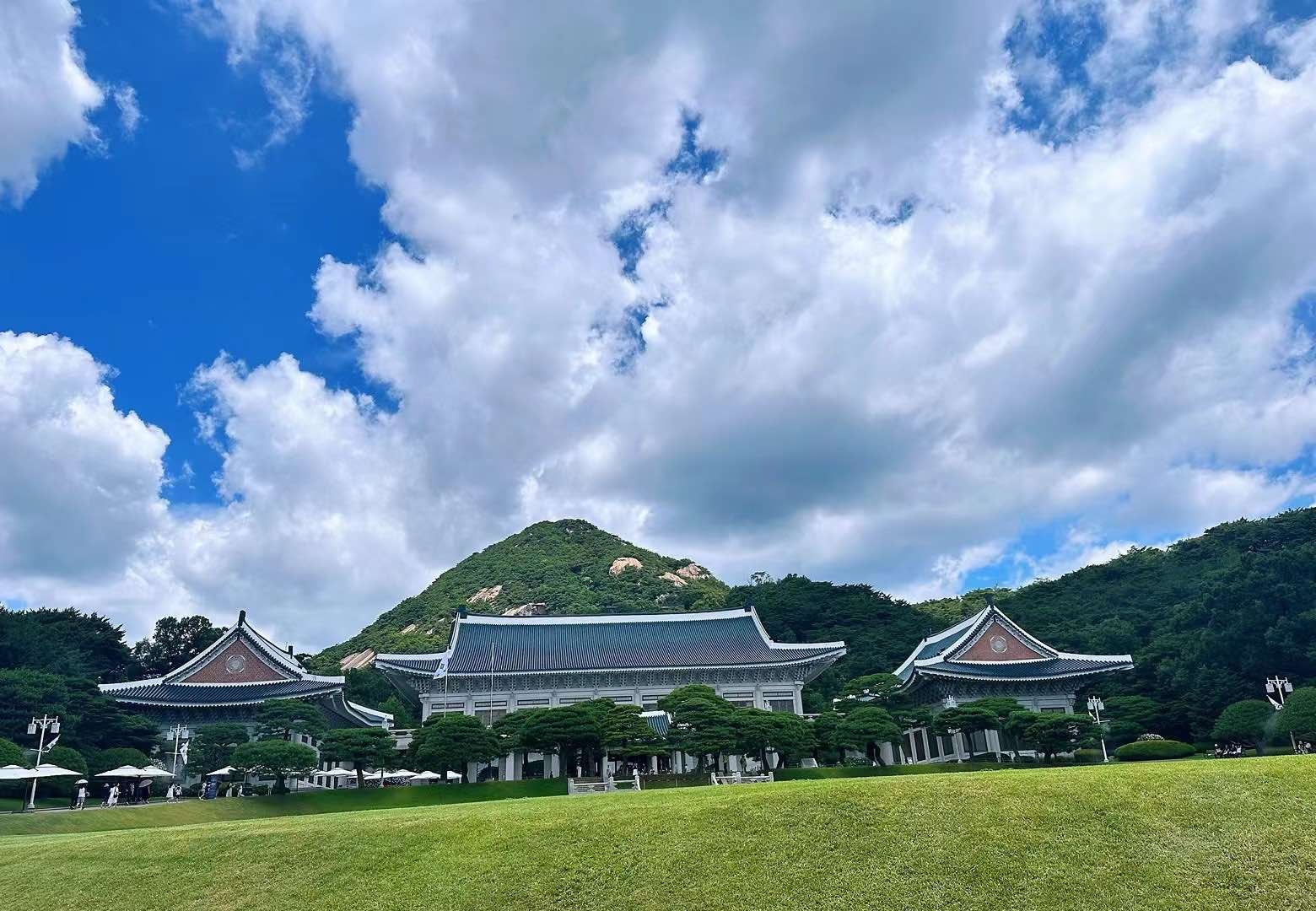 参观青瓦台.我喜欢到