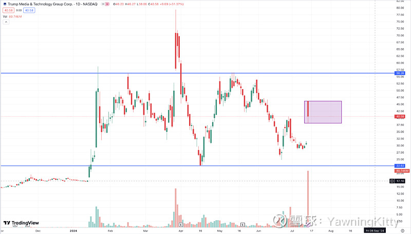 特朗普媒体科技涨超43%