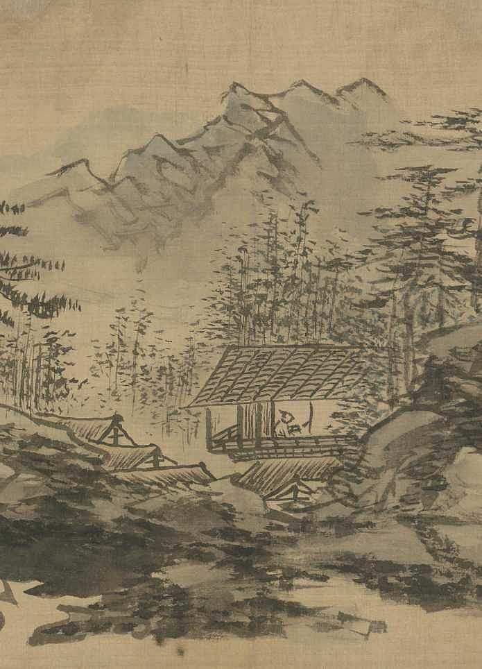 《长江万里图》卷,明,吴伟绘