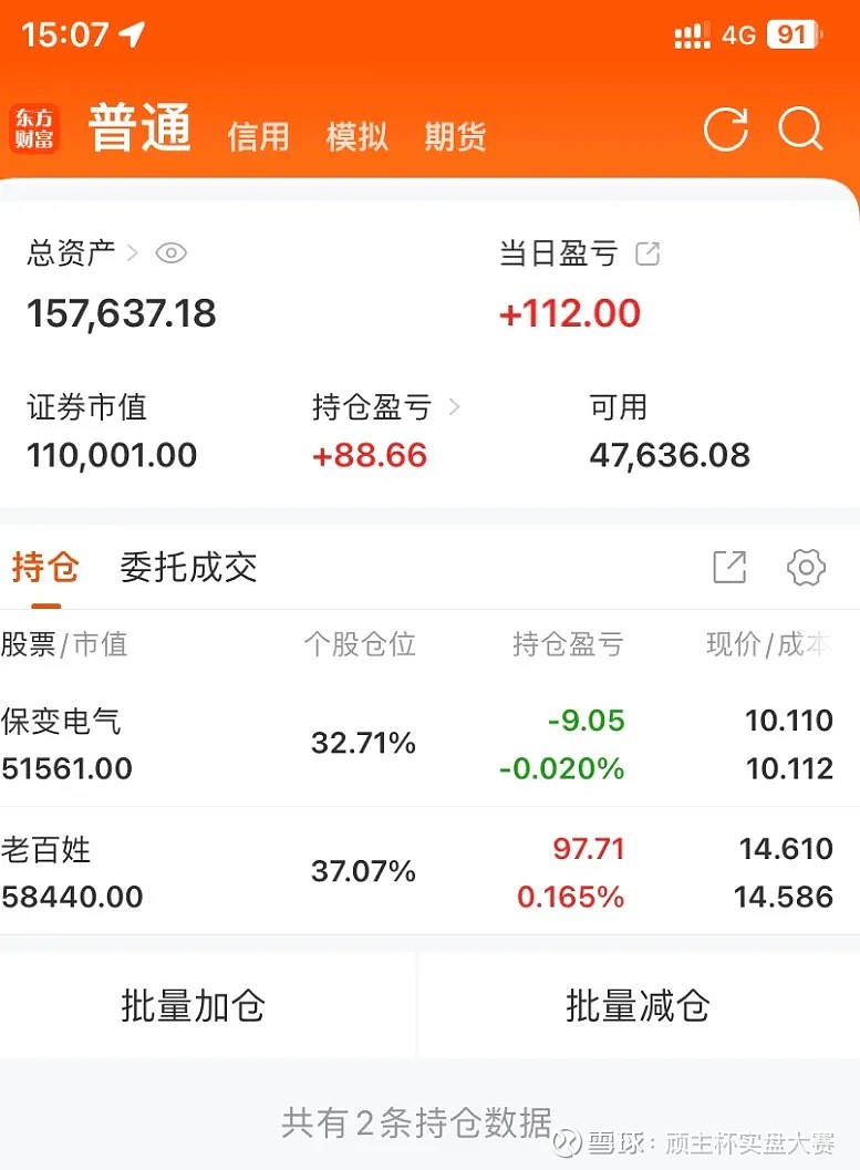 保变股票行情
