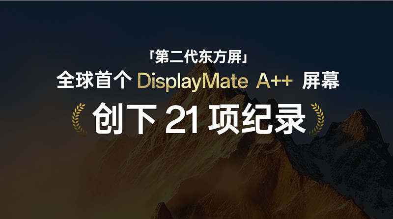 一加正式发布第二代东方屏，获全球首个 DisplayMate A++ 认证-锋巢网