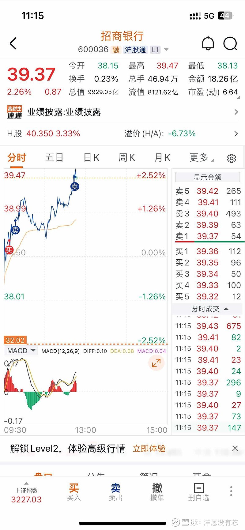 $招商银行(sh600036)$