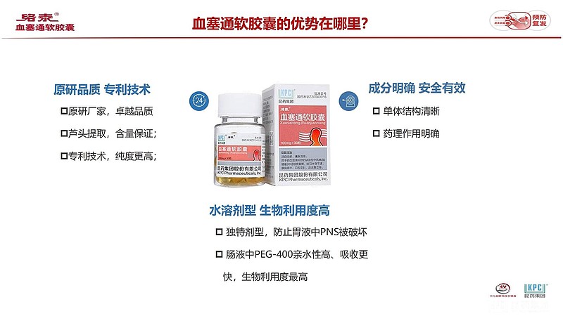 $昆药集团(sh600422)$ 血塞通软胶囊依靠剂型优势或许有成为复方丹参