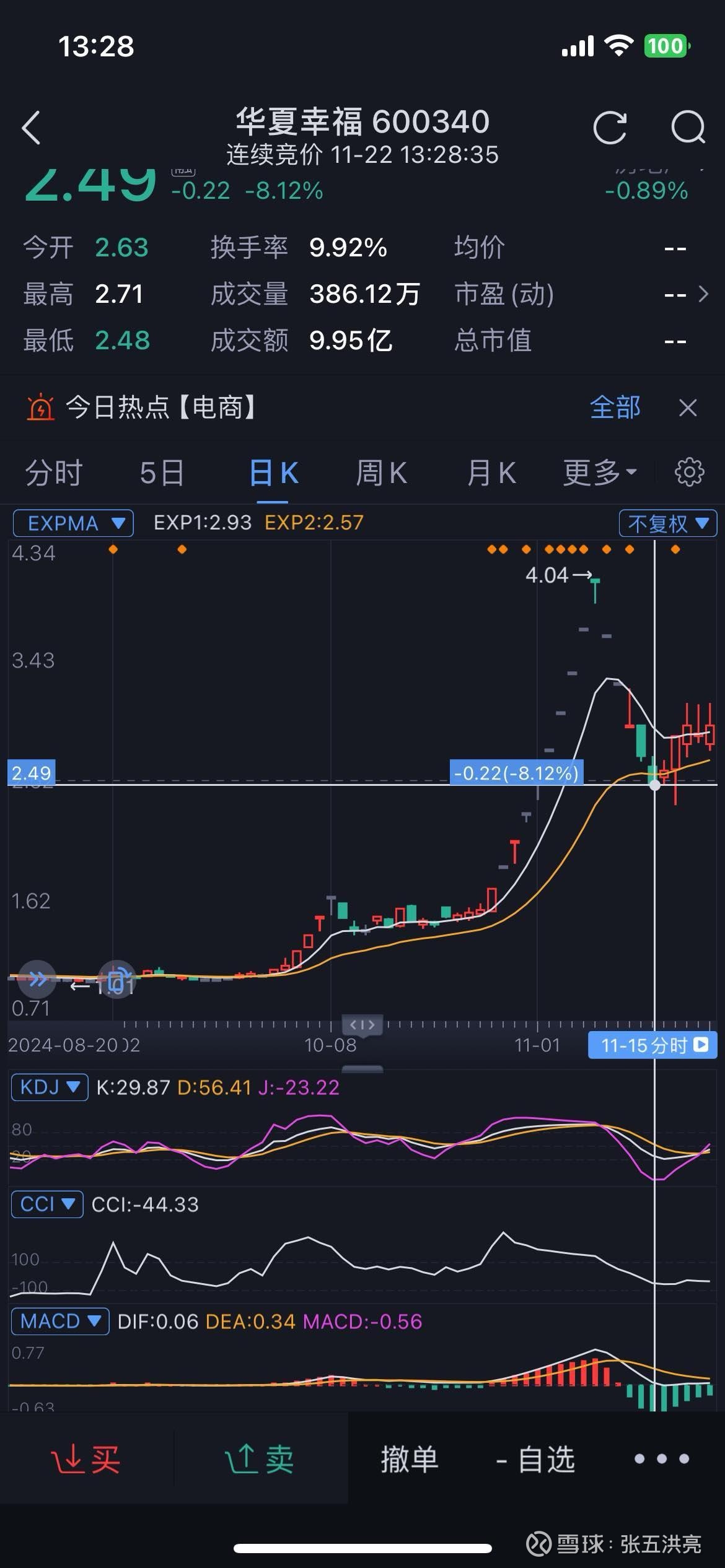 鲜为人知的K D J使用诀窍K D的开口，也就是说K值、D值的差，大于2  0，－般一到三日，开口会减小（收口）到20以下，据此辅助判断高抛（K大于D...