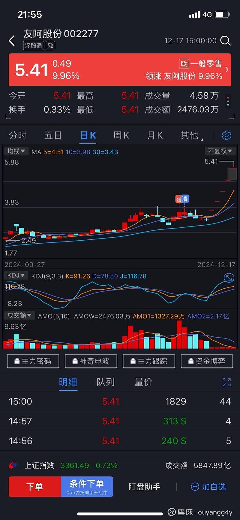 新高兴股票300098财经须知