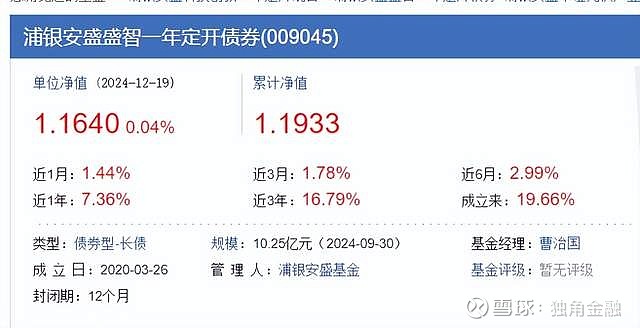 浦银安盛基金