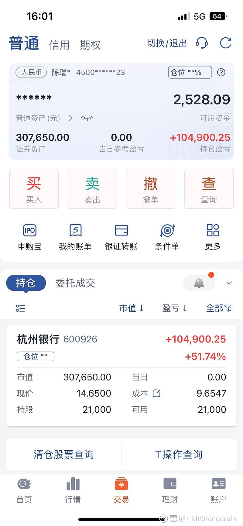 元到4000元杭州银行，一股没卖过，大家自己看实盘，希望给你点启发展开