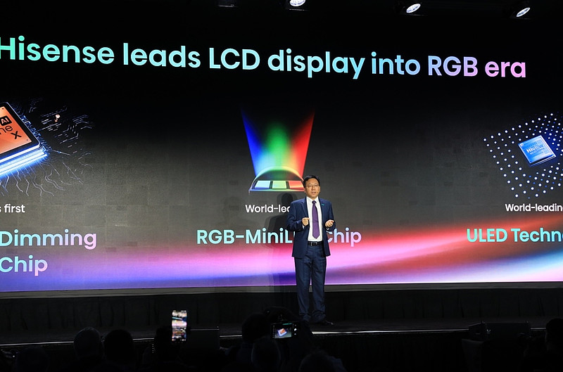 海信发布全球首台116英寸RGB-Mini LED电视，色彩表现超越QD-OLED-锋巢网