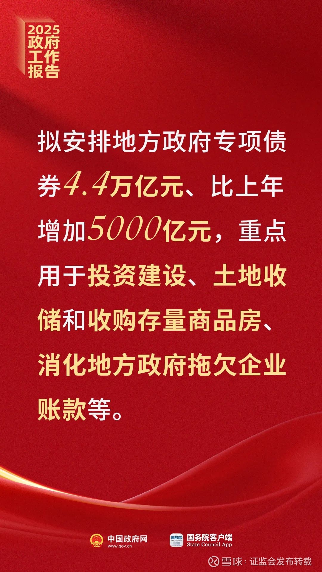 刚刚，政府工作报告现场传来这些重磅消息！ - 雪球